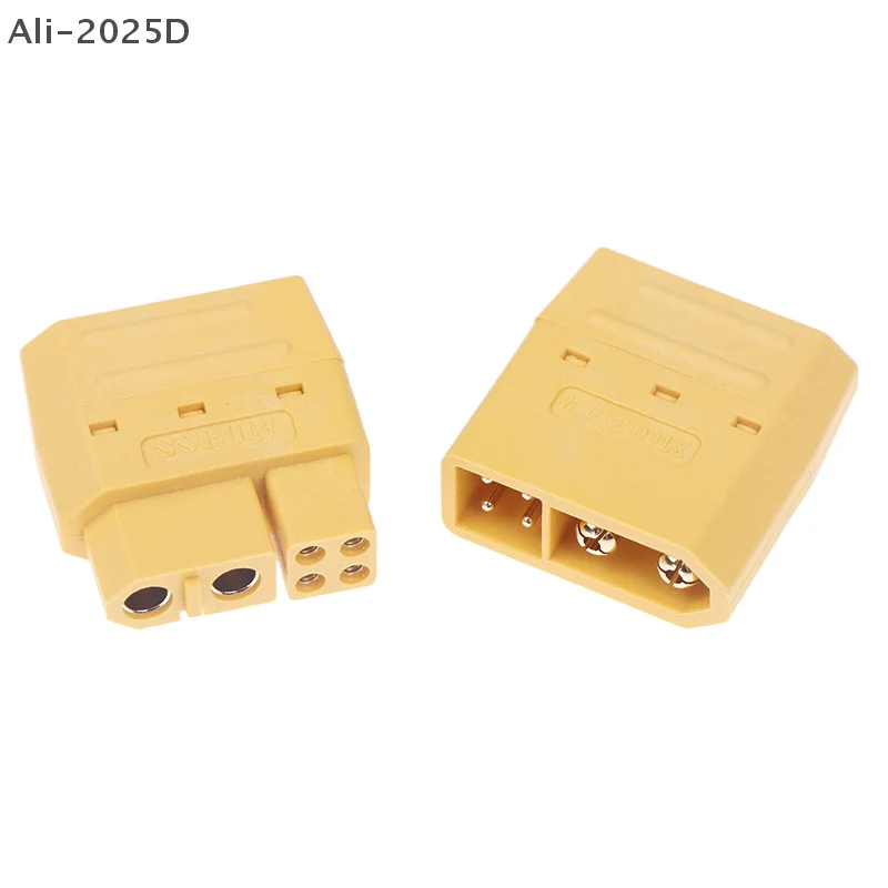 

1pair XT60 (2+4) Male Female Plug Connector With Signal Pin And Sheath Solder Wire Model Accessories