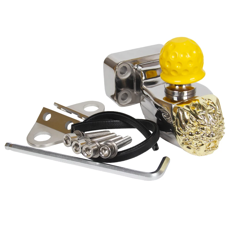 Large Stainless Steel Tow Hook with Dragon Mask Patrol RV Yacht Tow Hook for Strong Towing Force Trailer Parts & Accessories view 3