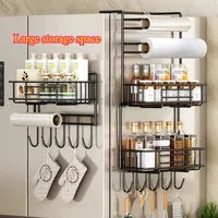 Estante lateral de nevera multicapa de gran capacidad