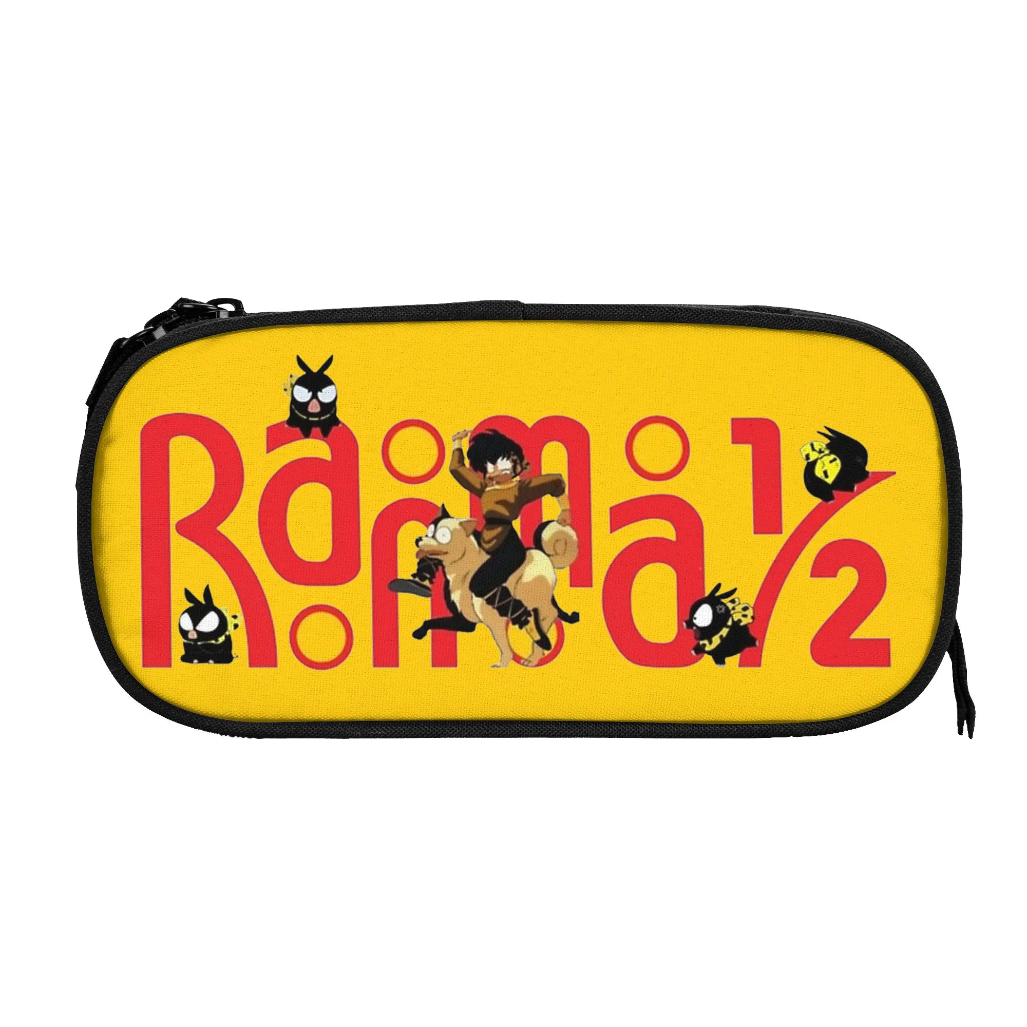 Fashion Ryoga Ranma 1/2 P-chan Pigs Pencil Case  Pencilcases Pen Holder for Student Big Bags School Supplies Gift Stationery