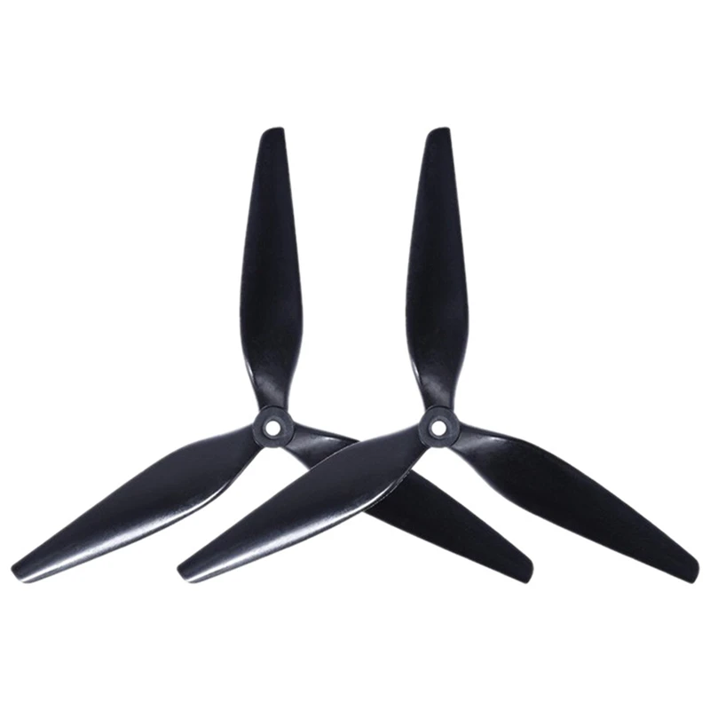 

1Pairs 9X4X3 Propeller 9Inch 3 Blades CCW+CW Propeller X8 Paddle Black Propeller For FPV Drone