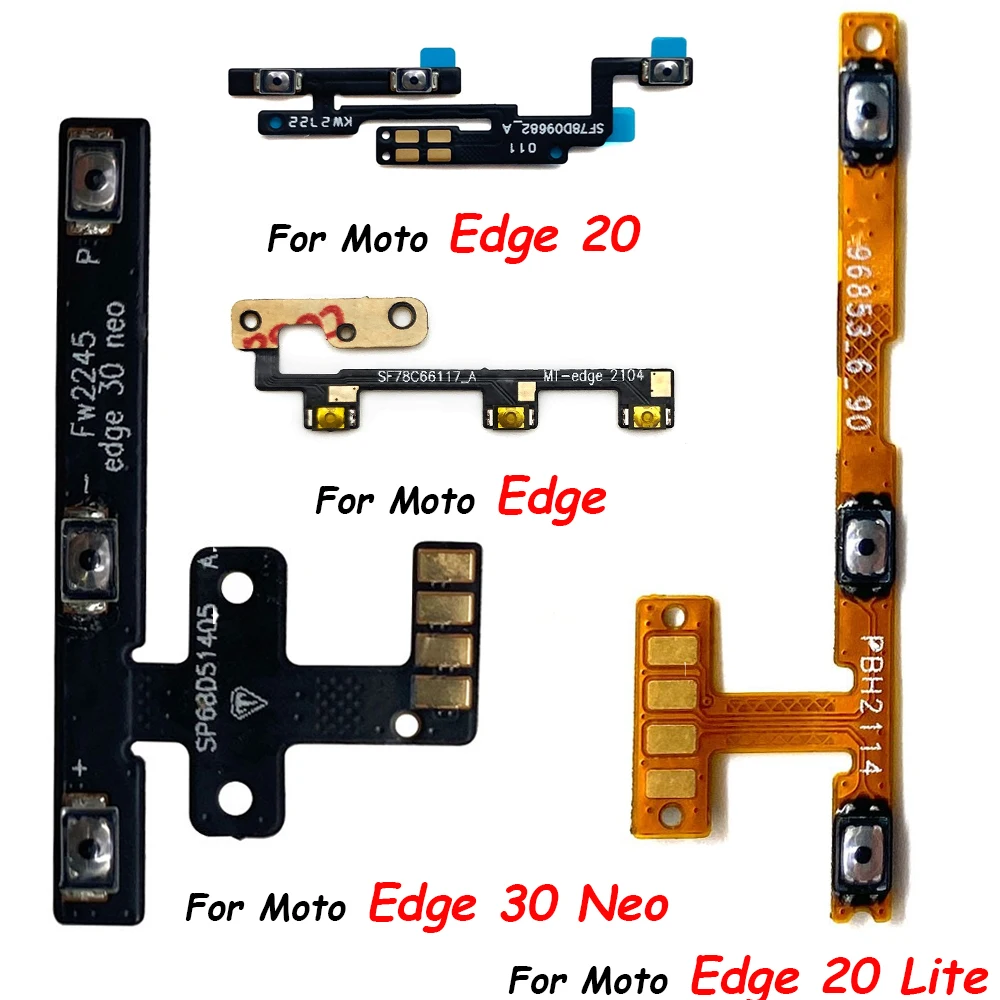 Power Button Switch & Volume Up / Down On /Off Button Flex Cable For Moto Edge 20 Lite Pro Edge 30 Fusion Neo Ultra Edge 40 Plus