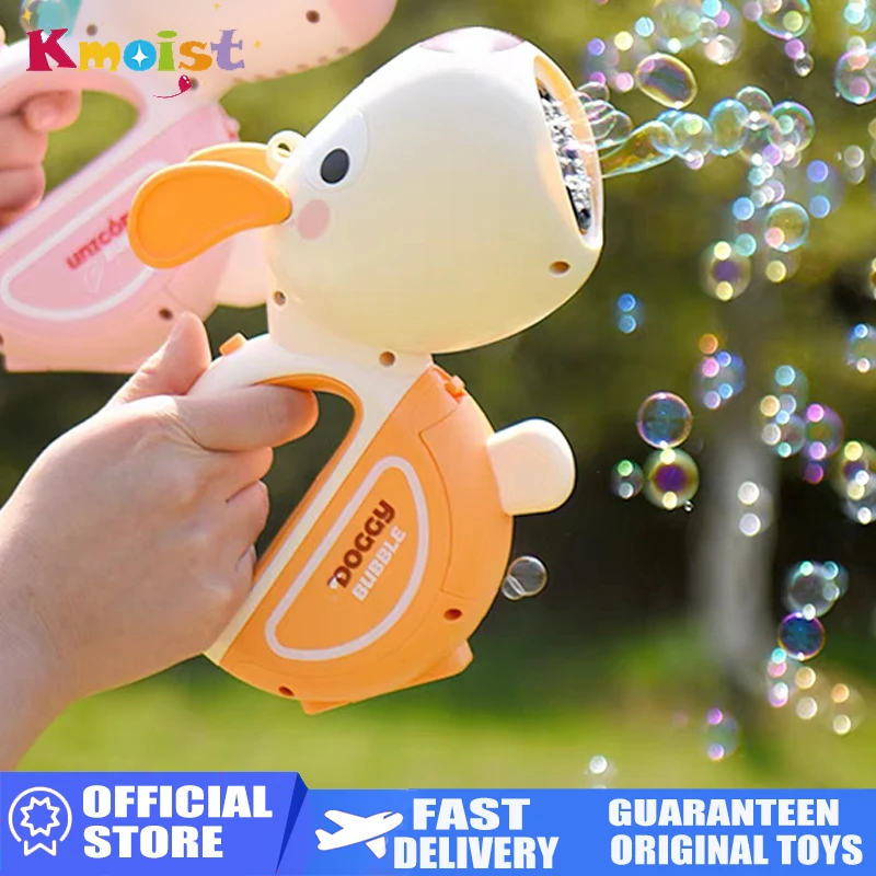 Bubble Machine automatische Cartoon Tier Handheld Bubble Gun mit Riemen Party Spiel Spielzeug im Freien Hochzeit Spielzeug Kindertag Geschenke