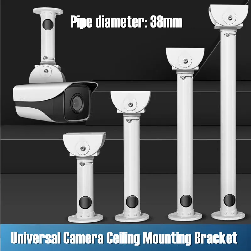 

I-Shape Universal Adjustable CCTV Camera Ceiling Mounting Bracket Extended Thickened Lengthening Tube Monitoring Vertical Stand