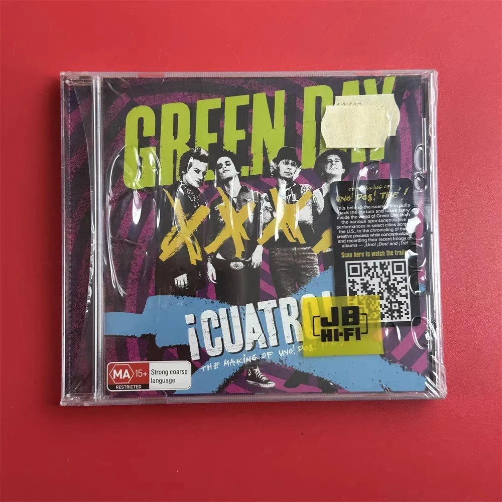 

Rock band Green Day Billie Joe Armstrong Music CD X ICUATRO Album Music Record Cosplay Walkman Car Soundtracks Box Collection