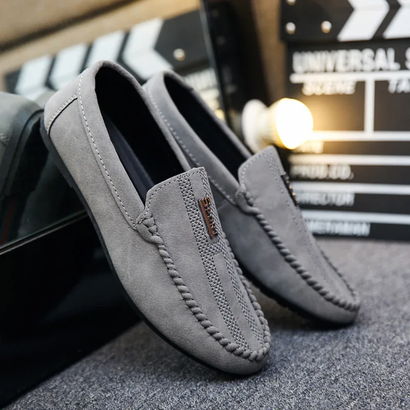 Loafers Heren 2024 Nieuwe Heren Zomer Casual Schoenen Koreaanse Versie Lage Voet Cover Luie Schoenen Tsutsu Mode Schoenen