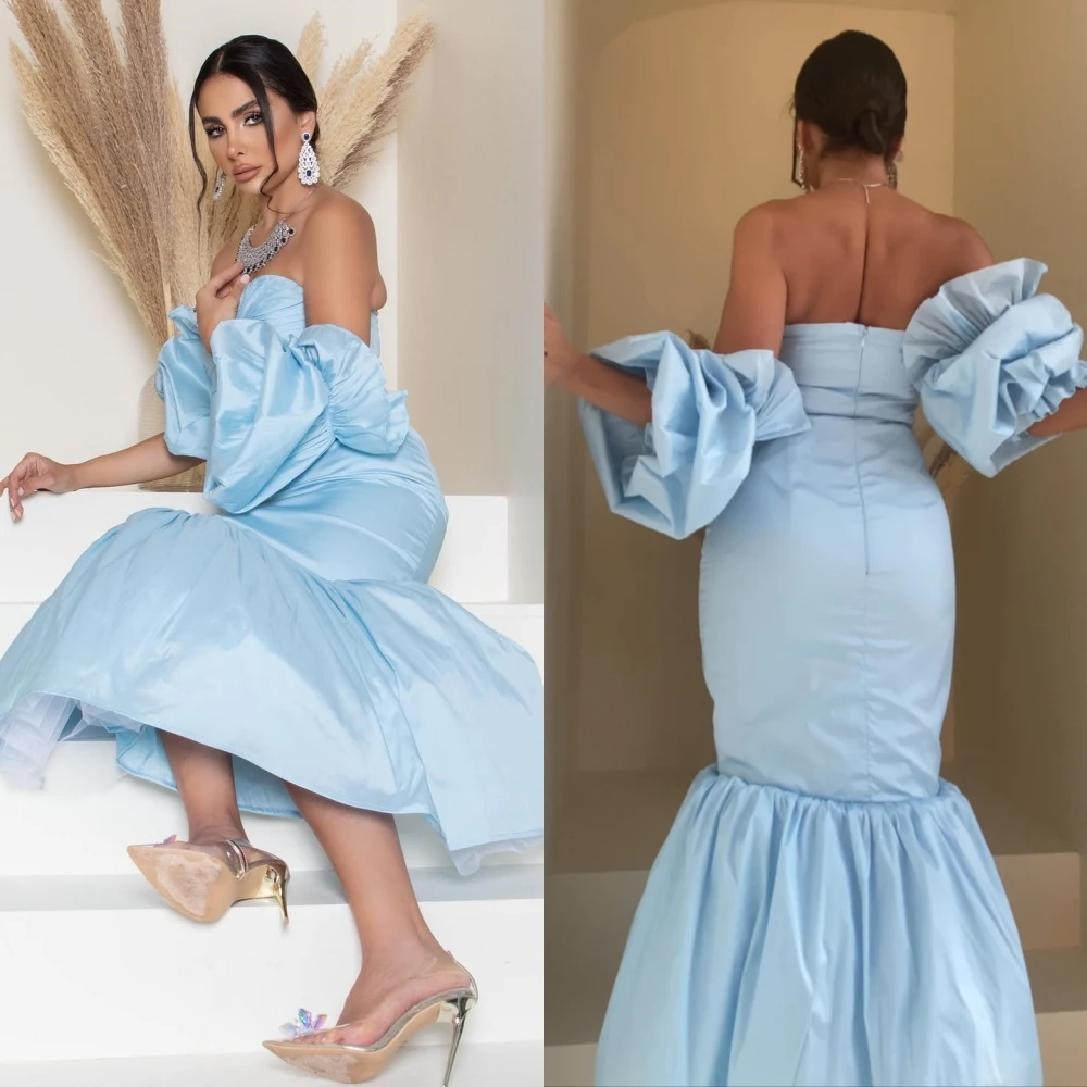 Jiayigong Prom Satin Homecoming putri duyung Off-the-shoulder Bespoke acara Anke panjang