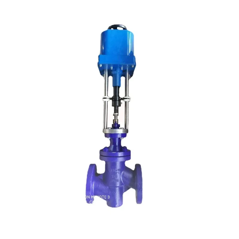 Electric bellows sealed control valve with heat sink, large flow ratio control valve, steam electric control valve