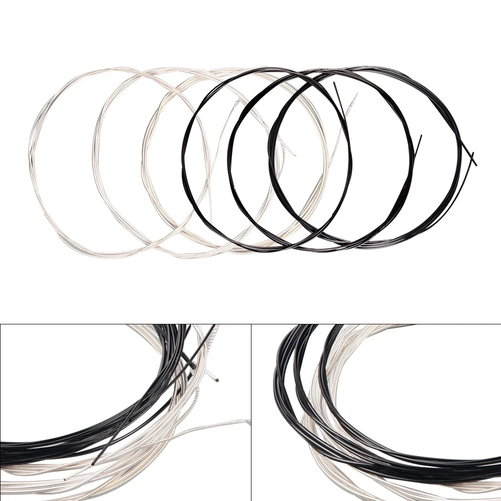 NAOMI 1 SET Alice Series black nylon Classical guitar strings A105BK-H Nylon Core Siver-Plated Copper Alloy Winding