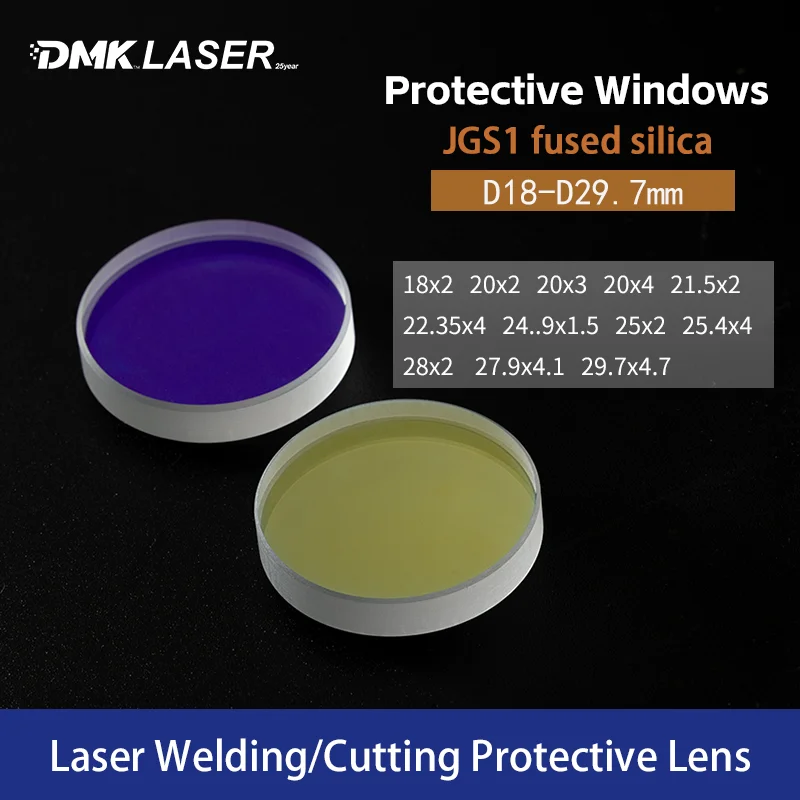 

Laser Protective Windows D20 Series Lens For CQWY Raytools QILIN Au3Tech Relfar WSX Fiber Laser Cutting Welding Machine Gun Head
