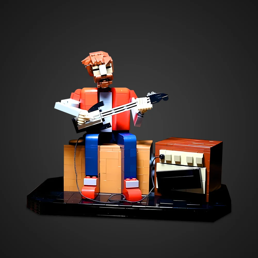 Gobricks MOC Jam Session bloques de construcción modelo Jazz saxofón ladrillos DavidBuilds juguete ensamblado para regalo de niños