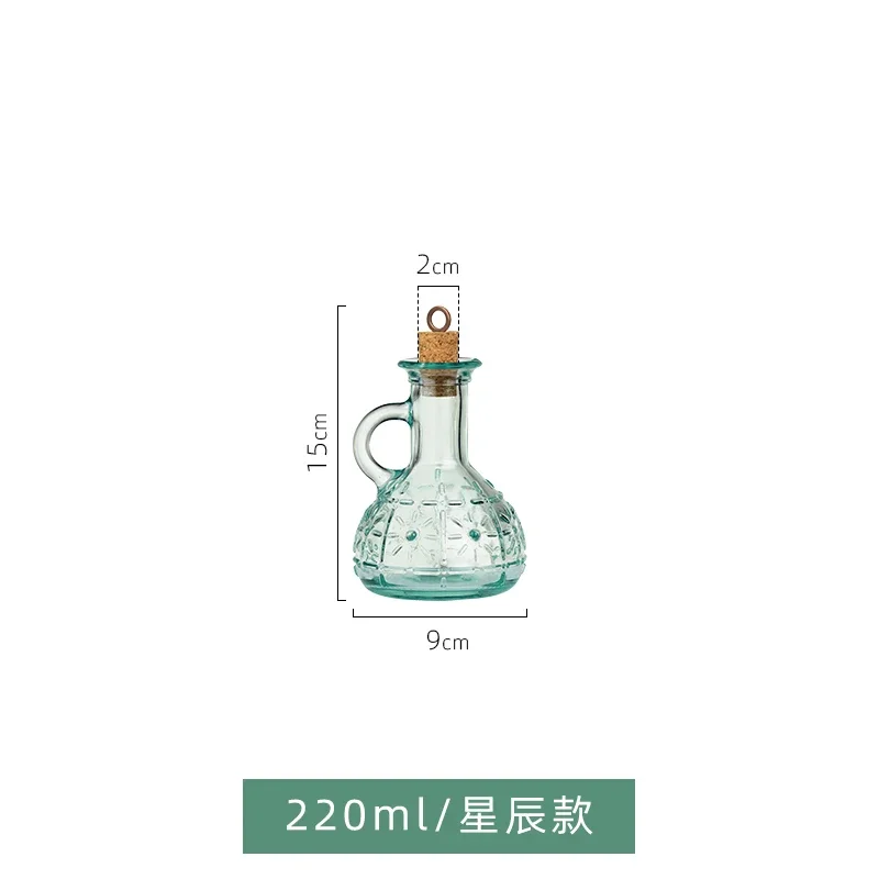 European-style household oil bottle glass bottle kitchen large-capacity soy sauce vinegar bottle household sub-bottling