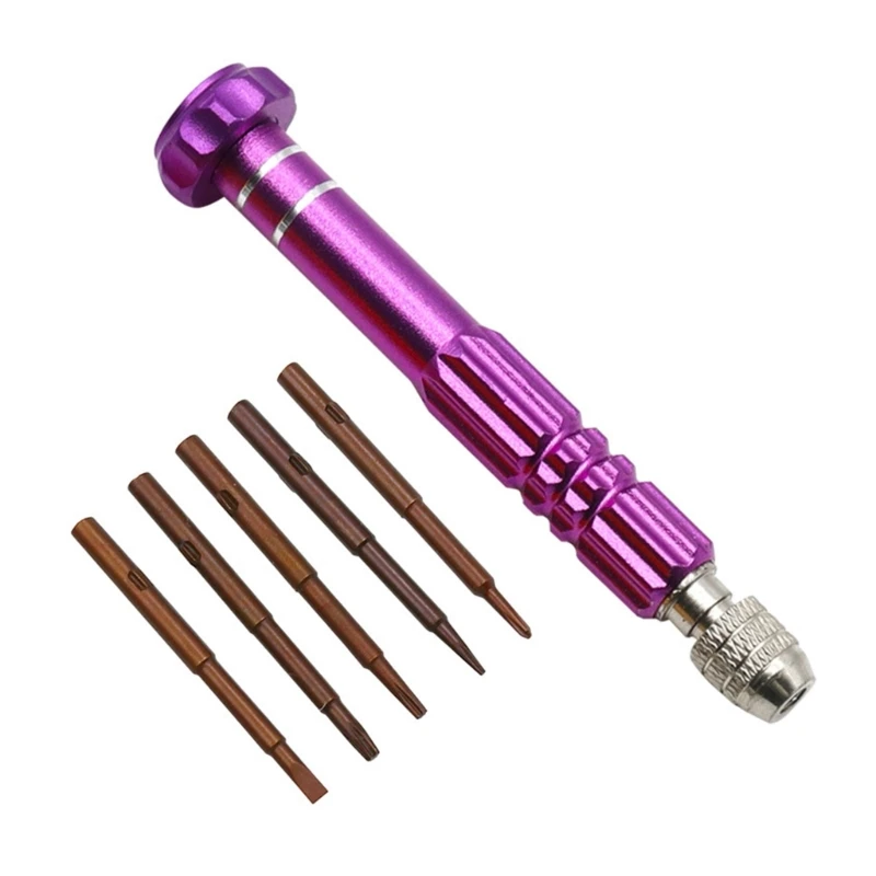 F92C thuận tiện 5 trong 1 kính máy tính Đồng hồ Đồng hồ sửa chữa vít vít bộ tháo rời để cắm trại ngoài trời và sửa chữa xe