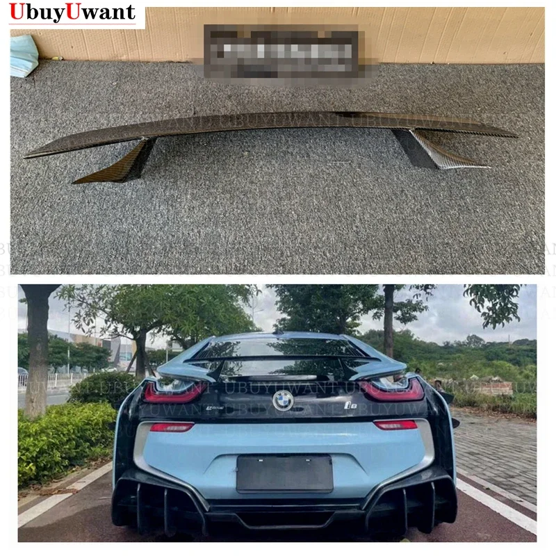 

For BMW I8 Spoiler 2014 2015 2016 2017 2018 2019 High Quality Carbon Fiber Rear Trunk Lip Spoiler Wing Body Kit Accessories