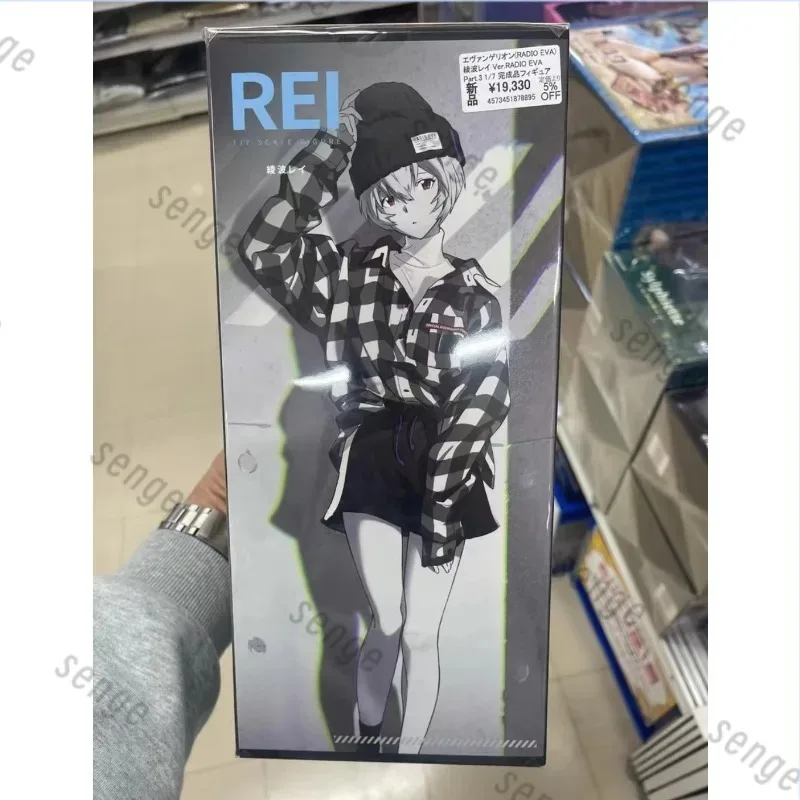 【Genuino y en stock】Neon Genesis Evangelion EVA RADIO Rei Ayanami Parte 3 1/7 Modelos decorativos, regalos coleccionables