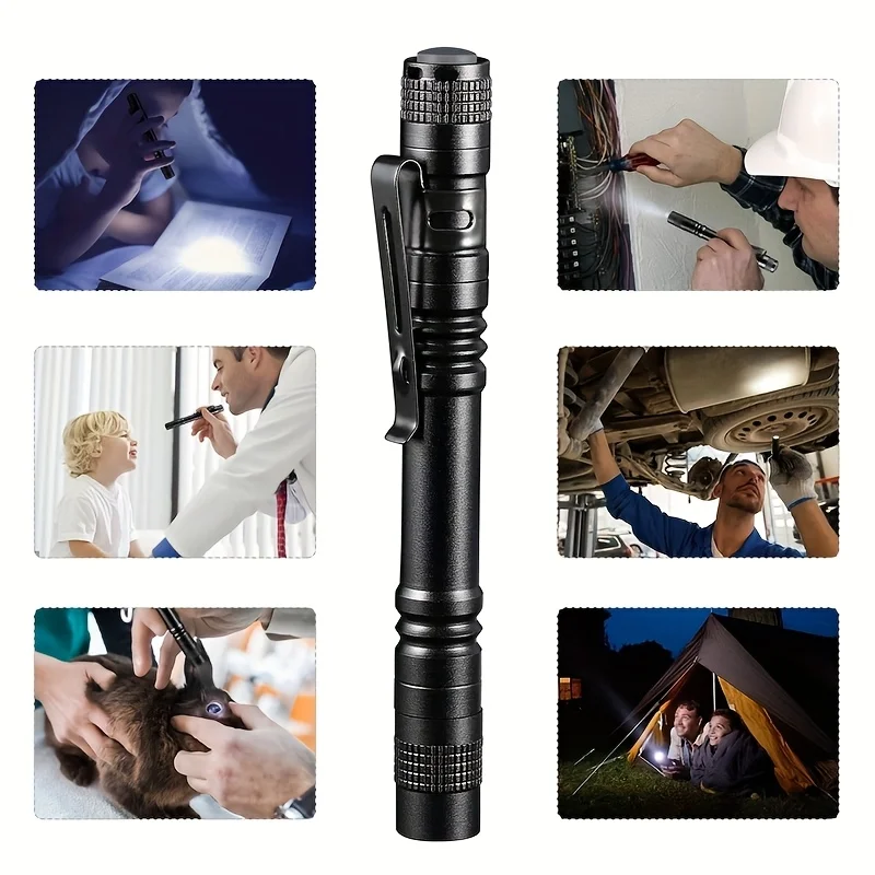 Mini Portable LED Pen Light Pocket Ultra Bright High Lumens Handheld Flashlight Linterna Torch For Camping Outdoor Emergency