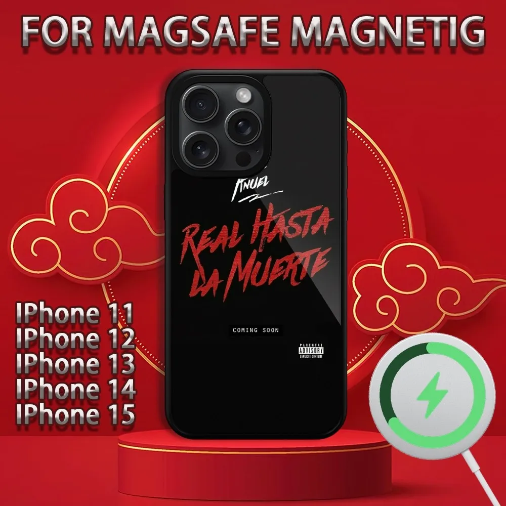 Rapper Anuel AA  Phone Case For iPhone 15 14 13 12 11 Pro Max Plus Magsafe Magnetic Wireless Charging Cover