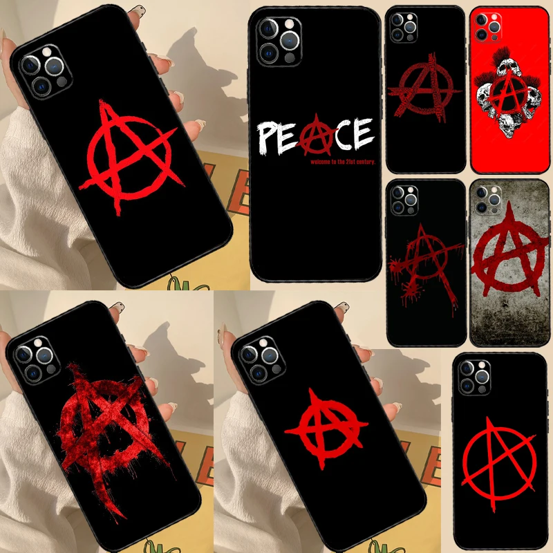 Anarchia Simbolo A Per OPPO Reno 8 7 Lite 8T 10 11 12 13 14 Pro 11F 12F 13F 14F OPPO Trova X8 X5 X6 Pro Custodia