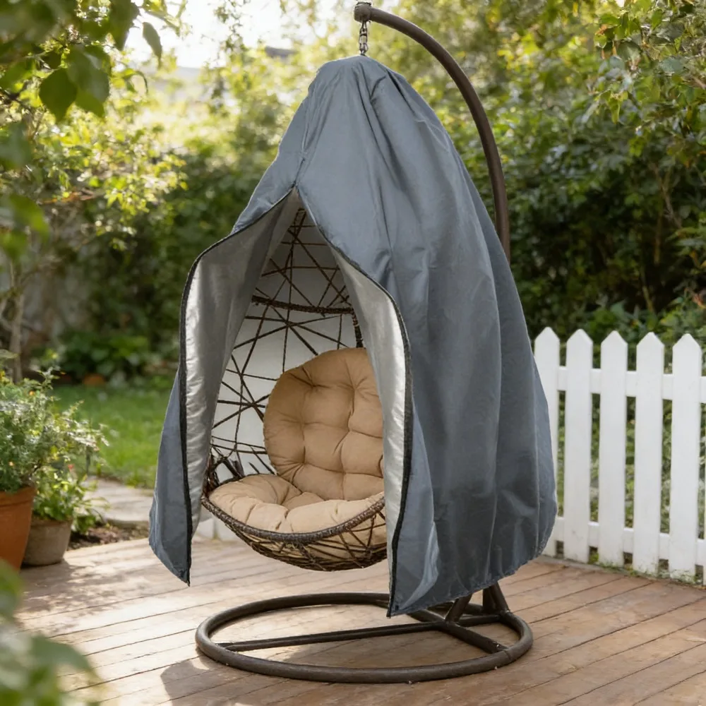 

Чехол для подвесного кресла-яйца для улицы, разноцветный, пылезащитный, всепогодный, незаменимый для патио, прочный, стильный, надежный