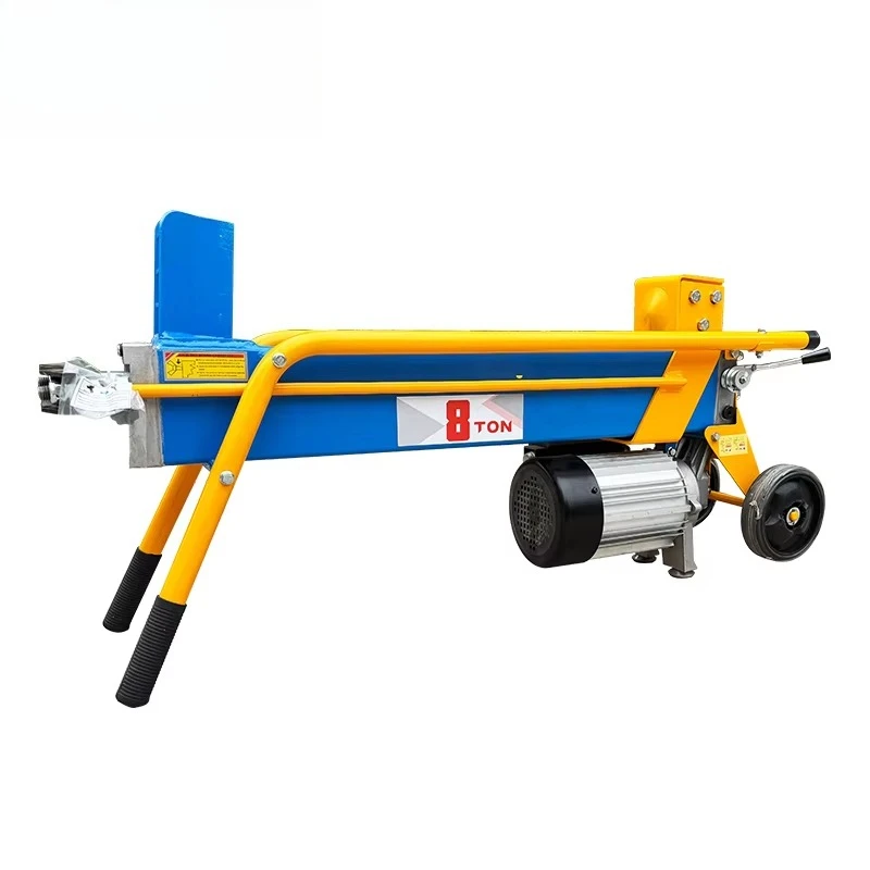 Forestry Machinery 8t Log Splitter Electric Wood Cutting Splitting Machine Hydraulic Wood Splitter Affordable Firewood Splitter