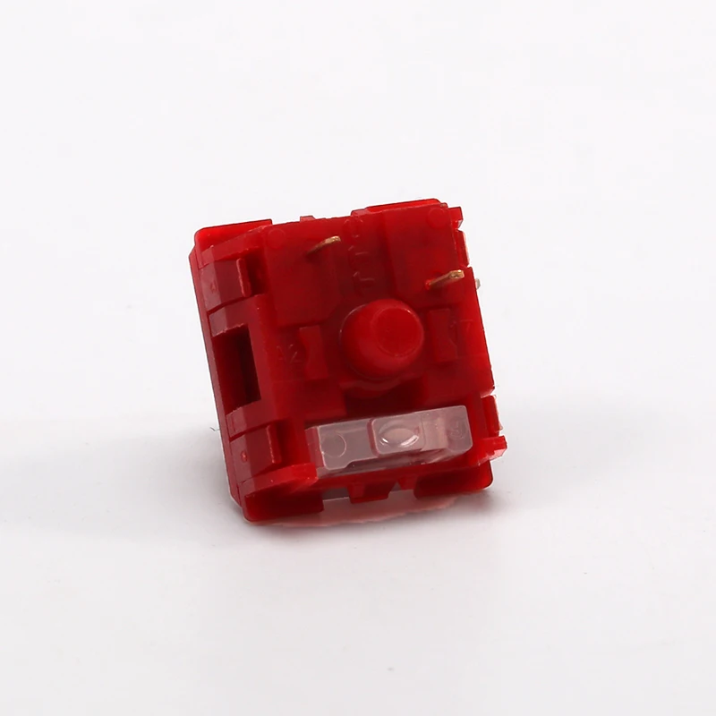 Imagem -03 - Interruptor Vermelho Chama Rugindo Ttc Interruptores Lineares de Pinos 24.5 mm Mola para Teclado Mecânico Diy