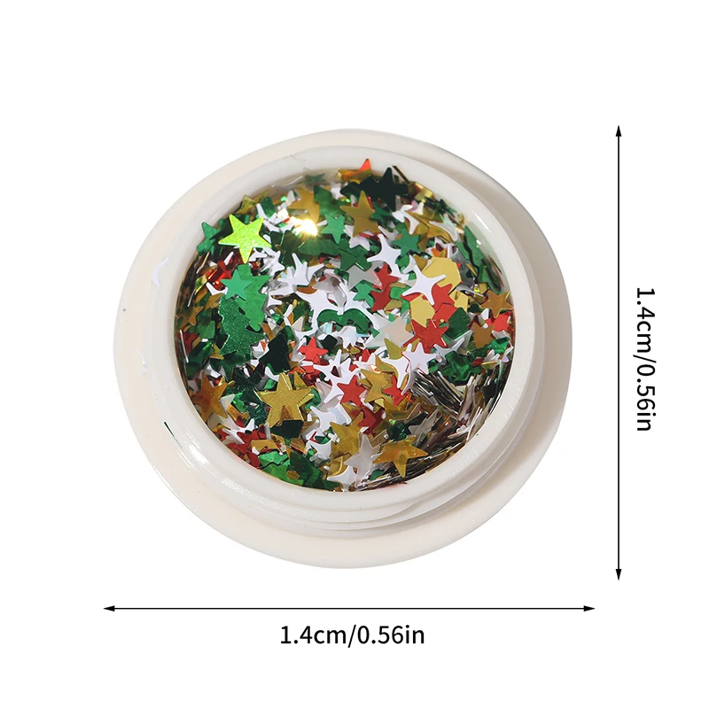 3D Christmas Snowflakes Metal Nail Glitter Sequins Mixed-Design Hollow-Out Snow Flakes 3D Xmas SnowFlakes Decor