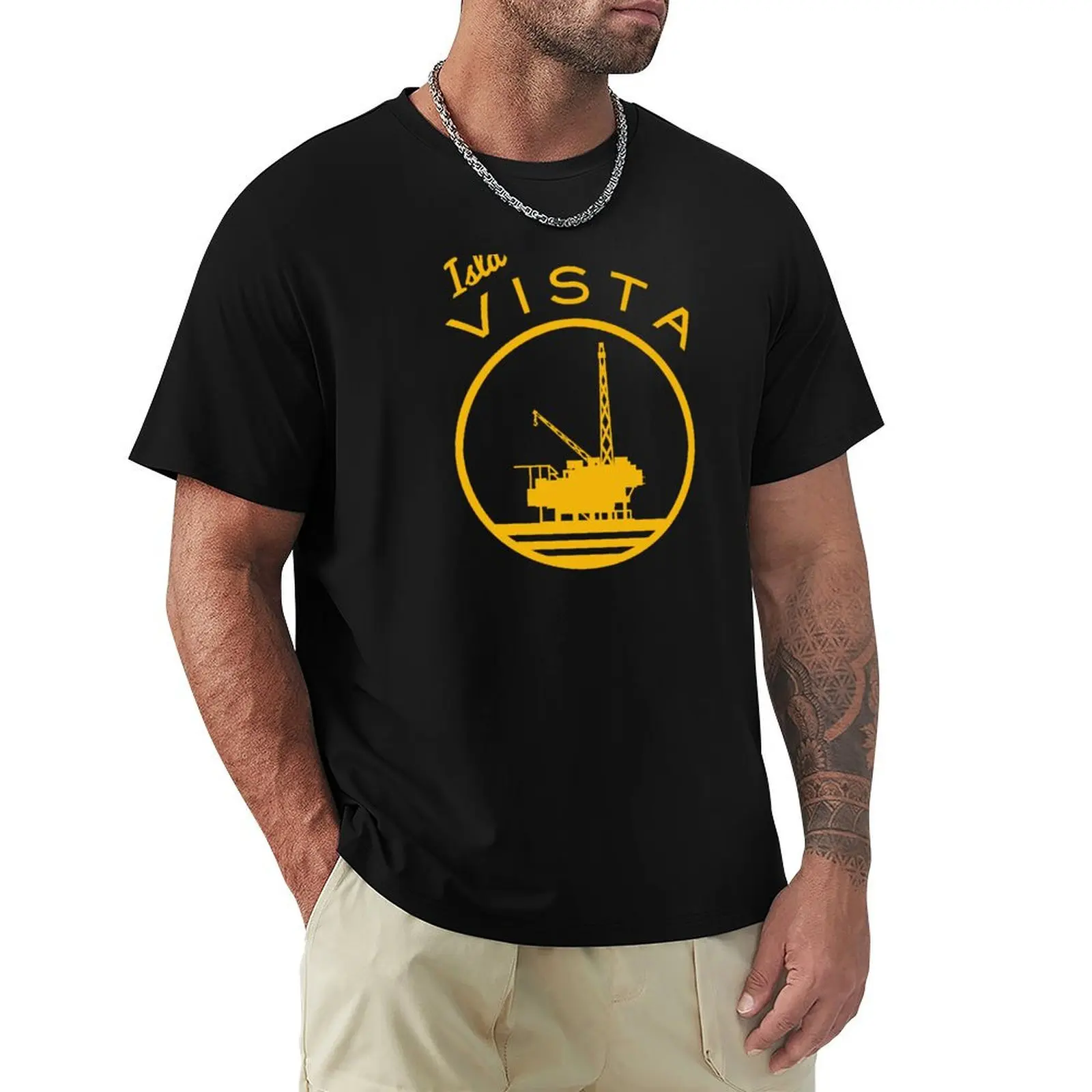 Isla Vista Oil Platform Holly T-Shirt Casual Loose Daily Wear T-Shirt