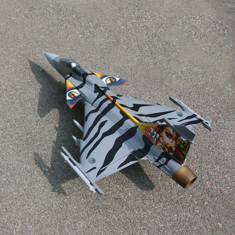 Flyfans 6ch szwedzkie siły powietrzne/czeska republika/węgierskie siły powietrzne/NATO Tiger JAS-39 Gripen 70mm RC EDF zestaw Model samolotu