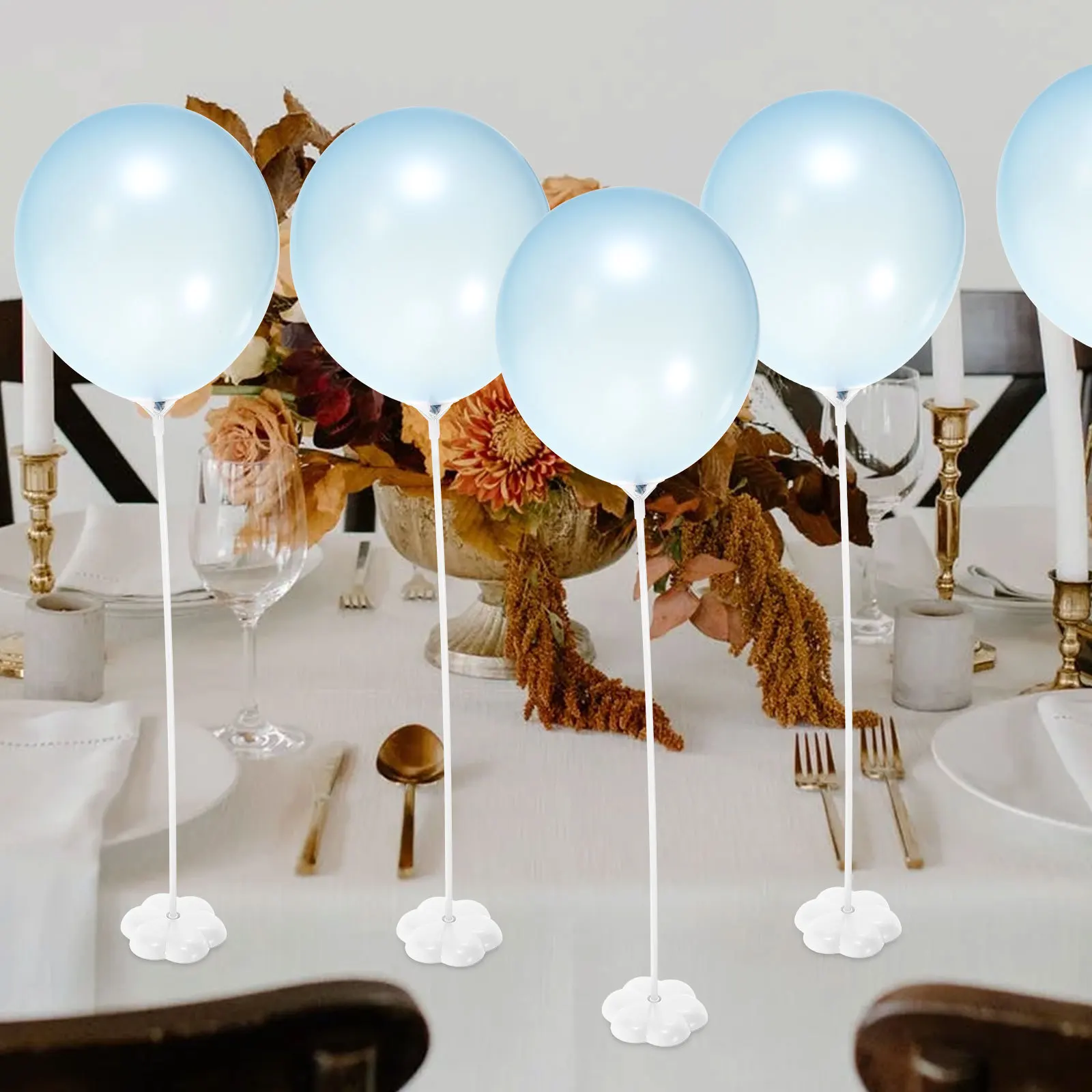 

50Pcs Balloon Base Stick Durable Plastic Party Holder Suitable for Party Festival Table Decoration Base Stick Sticks
