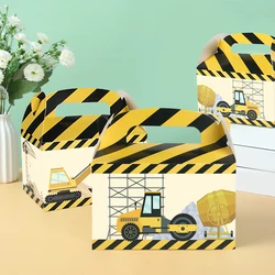 Construction Tool Boxes Trucks Theme Candy Gift Box Birthday Party Decor Kids Boy Construction Excavator Theme Party Supplies