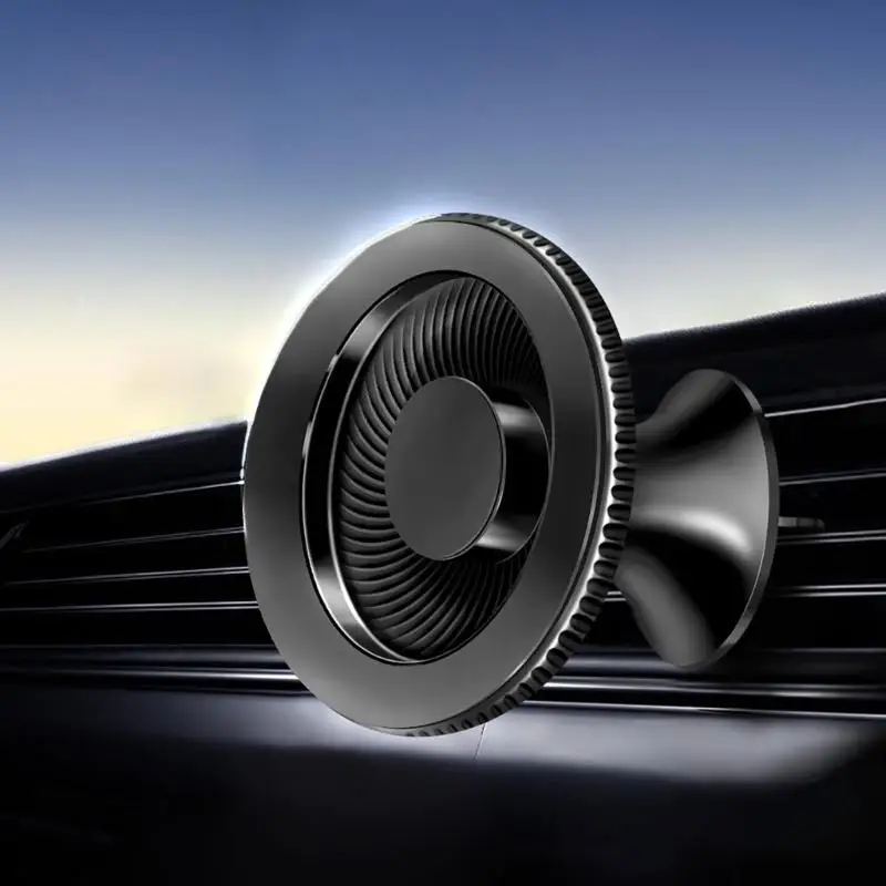 652F ผู้ถือโทรศัพท์รถยนต์อเนกประสงค์ที่เชื่อถือได้ Car Vent Mount ขาตั้งโทรศัพท์แม่เหล็กทนทานเหมาะสำหรับโทรศัพท์ 12-15
