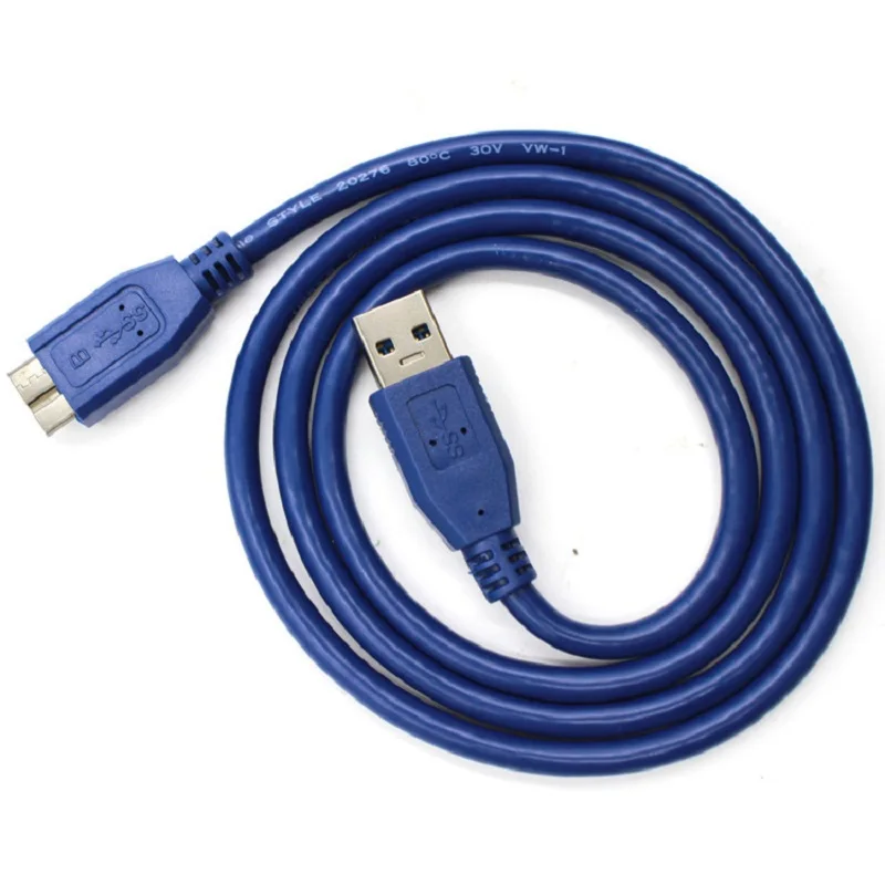0.5m 1m 5Gbps Micro USB 3.0 Cable High Speed Data Cable Super Sync Cable Cord External Hard Drive Disk HDD Cable For PC Laptop