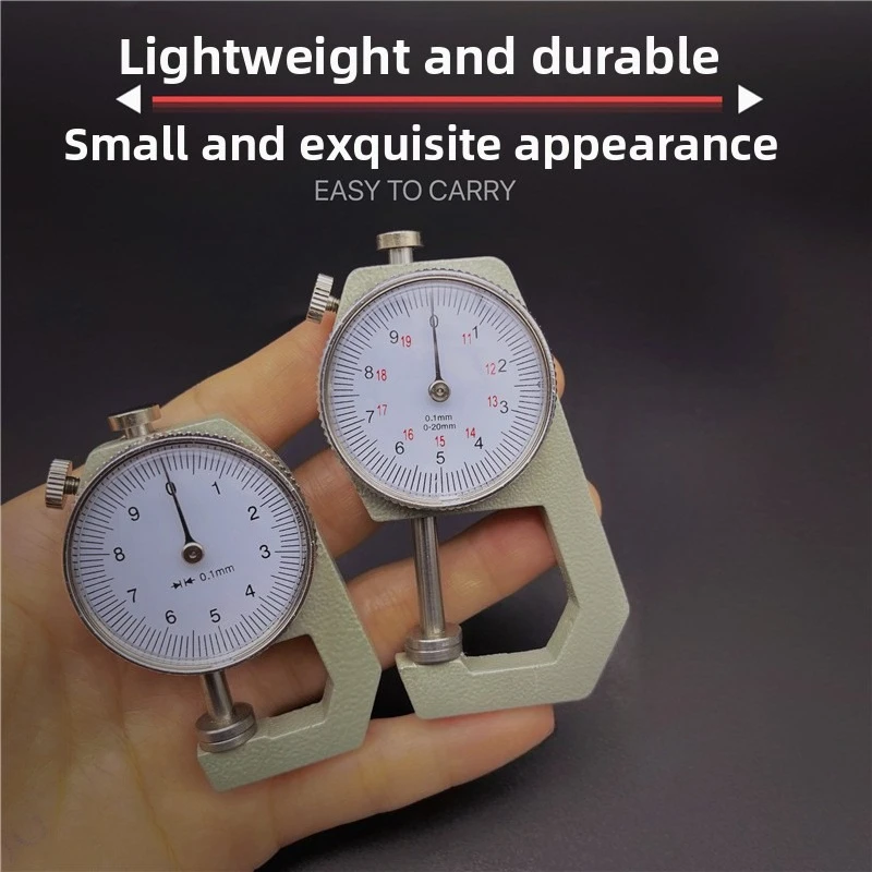 

High Precision Thickness Gauge with Flat Head and Locked Pearl Measuring Ruler 0-20/0.1mm Jewelry and Vernier Caliper