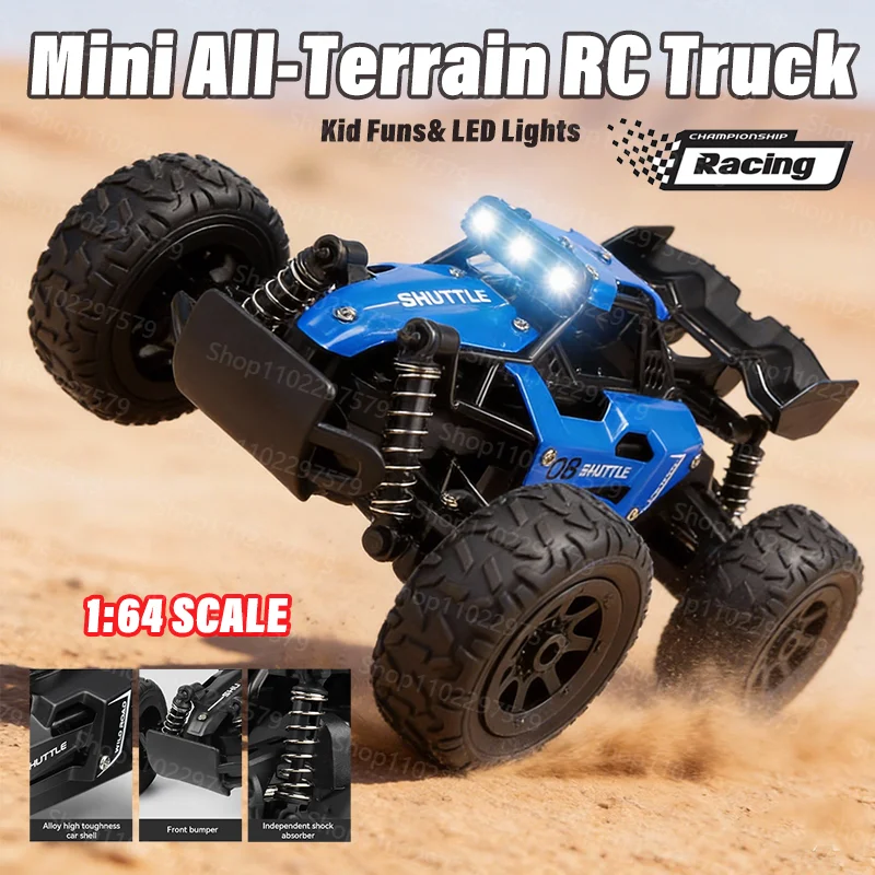 

RC Cars 1:32 Scale 2.4GhzGyro Remote Control Model With LED Light 2WD Off-road Climbing Vehicles Outdoor Drift Car Kid Gift Toys