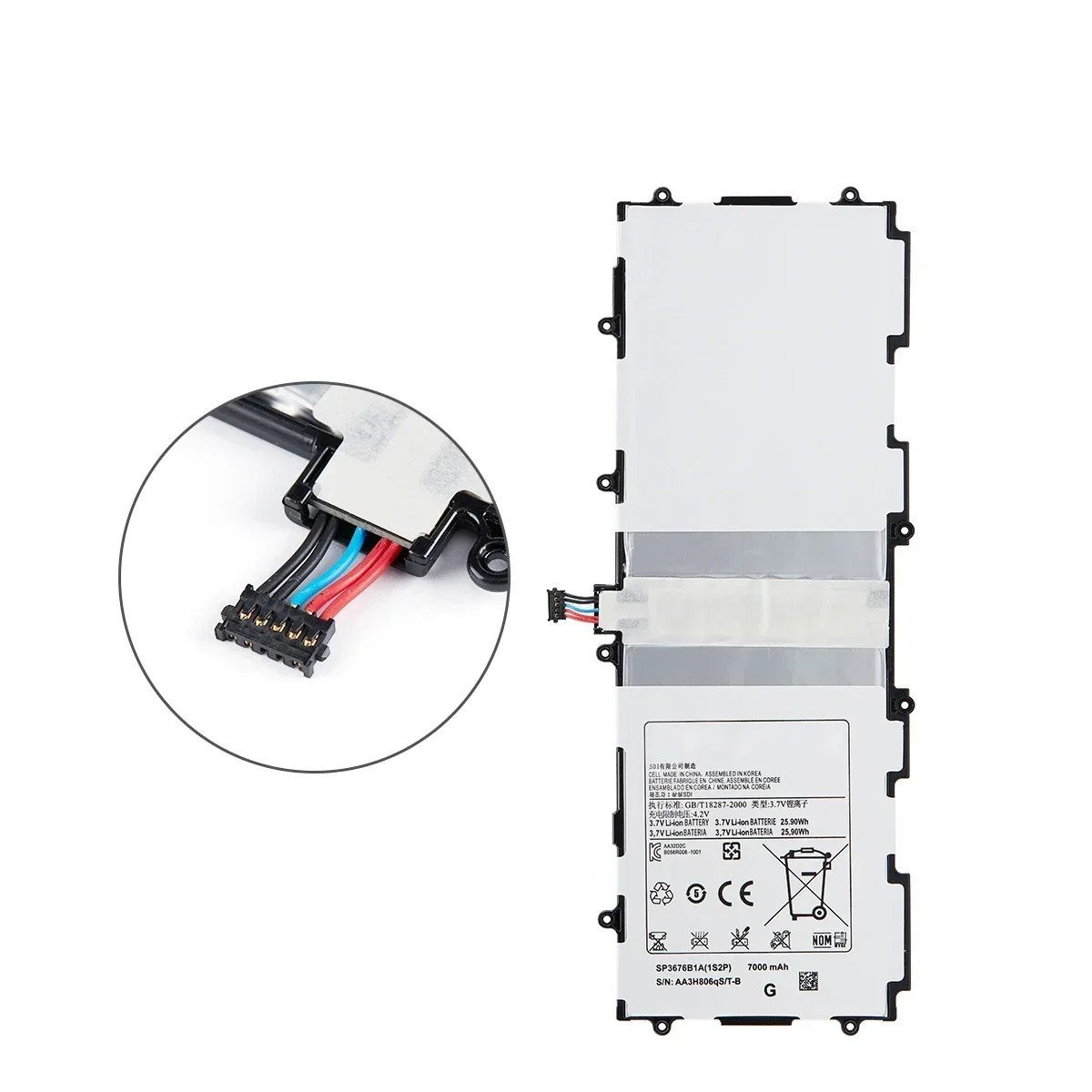 Brand New SP3676B1A 7000mAh Battery For Samsung Galaxy Note 10.1 GT-N8000 N8005 N8010 N8013 N8020 P7500 P7510 P5100 P5113