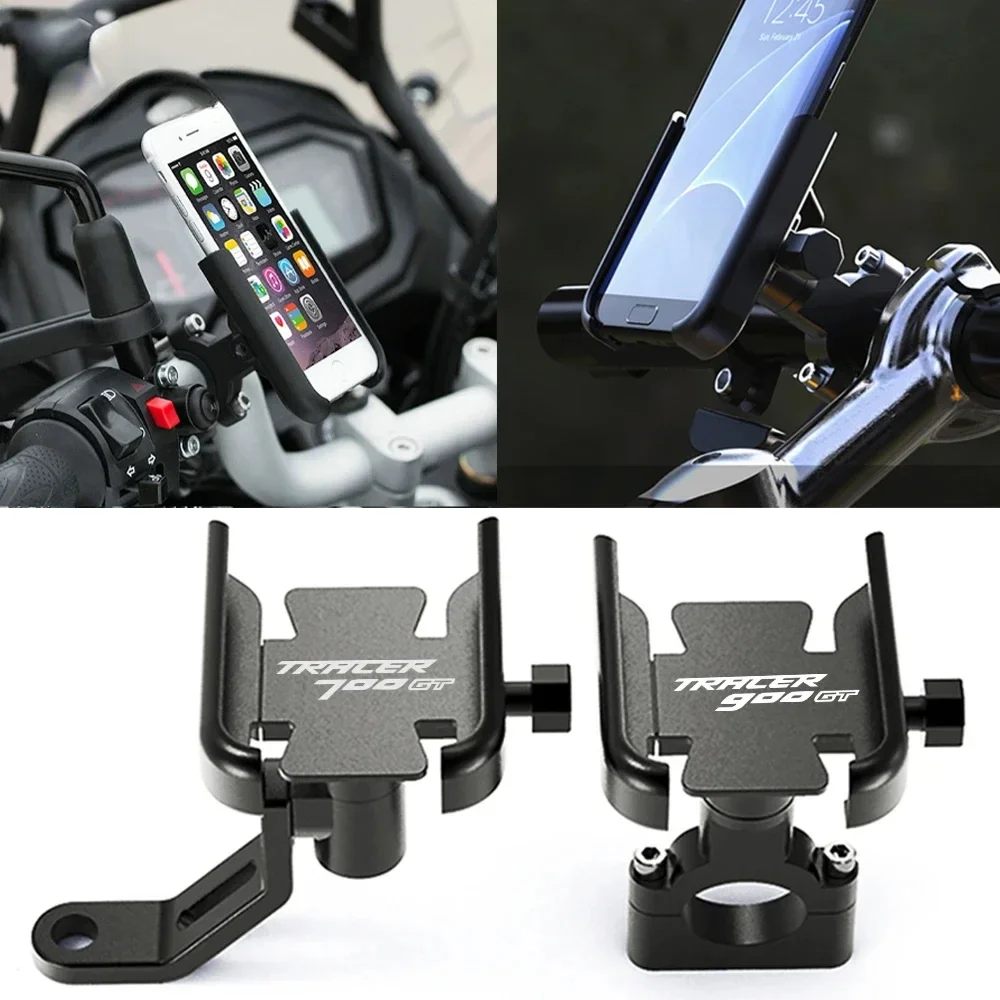 

For YAMAHA TRACER 9/GT 7/GT 900GT 700 900 GT 2021 Motorcycle CNC Aluminum Alloy Handle Bar Mobile Phone Bracket GPS Stand Holder