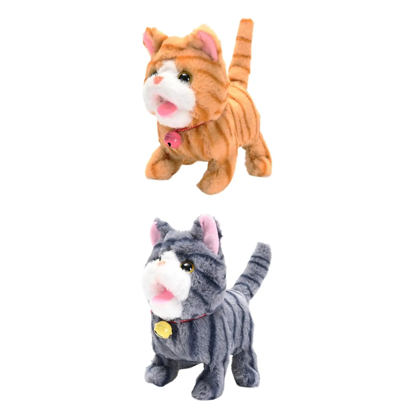 Gato de peluche eléctrico, juguete creativo para mascotas para niños, gato para niños pequeños, juguete para dormir, amigo, regalo de cumpleaños, recuerdo de fiesta, vacaciones