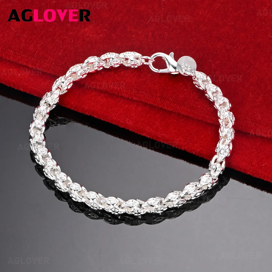

AGLOVER 925 Sterling Silver Dragon Head Bracelet Cute Charm Woman Birthday Gift Jewelry