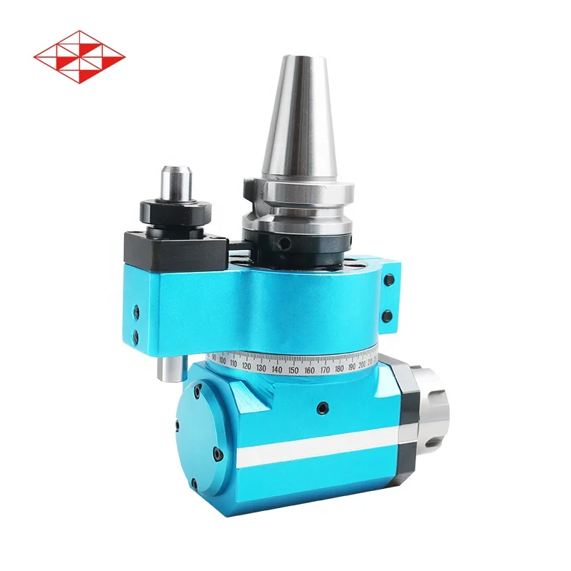 Machine Tools 90 degree angle head horizontal milling head SK/CAT/BT/KM/ISO/HSK30/40/50 ER11 ER16 ER20 angle head for cnc