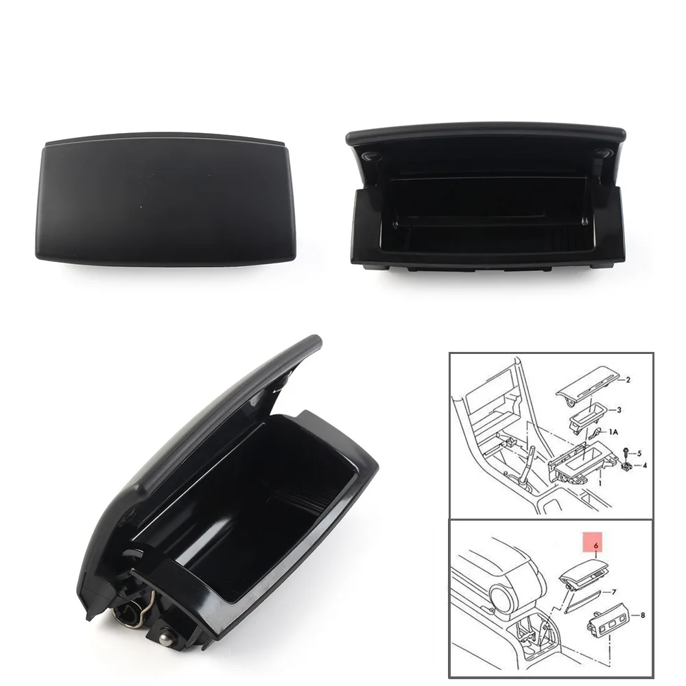 Black Car Center Console Ashtray Rear For Audi A4 B6 B7 Accessories 2001 2002 2003 2004 2005 2006 2007 2008 8E0857961M