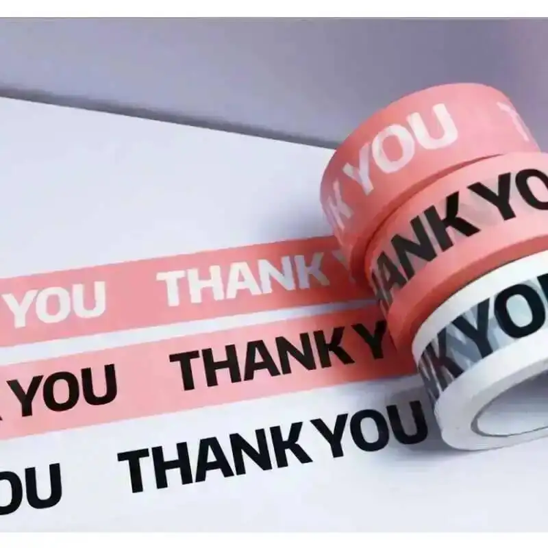 

Подарочная упаковочная лента, лента «Спасибо», уплотнительные ленты, наклейка, декоративная подарочная коробка, декор 4,5 см * 100 м