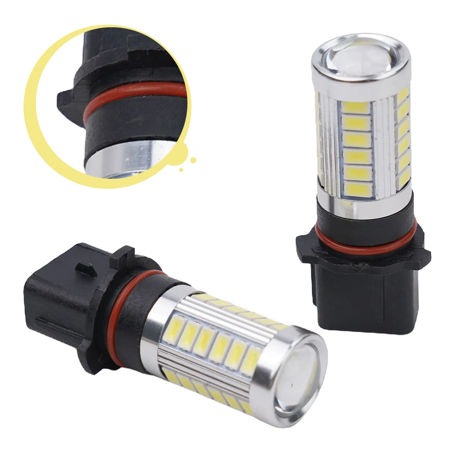 Indicator Lamp Fog Light 12-24V 2pcs 6000-6500K 9W Accessories Bulb DRL Daytime Running Light Pair Replacement