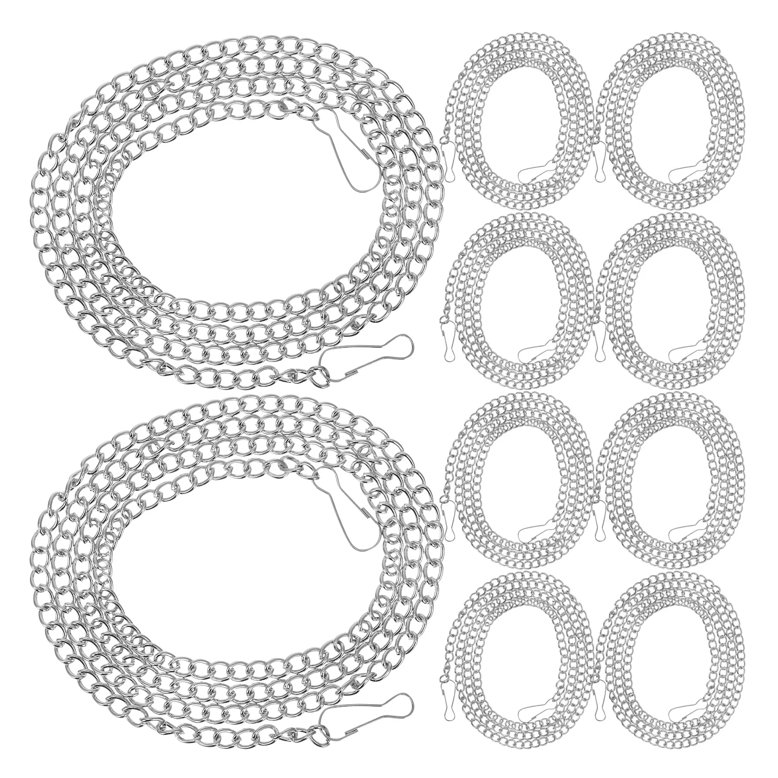 

10 Pcs Hanging Chain Tag Chain Metal Plant naments Pocket Hook Planter Iron Chains Strong Material Versatile Design