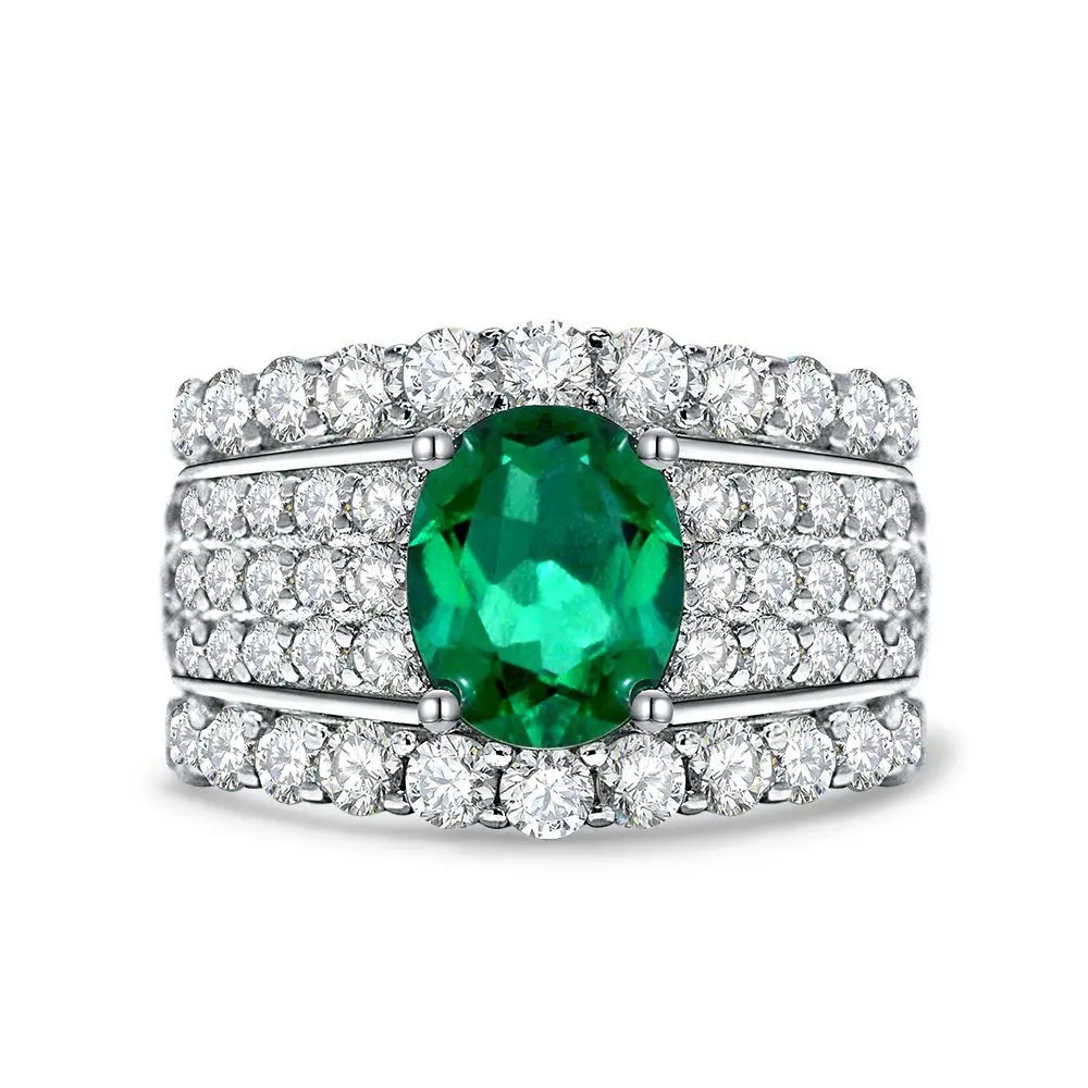 

2025 Новое кольцо из чистого серебра с 2 каратами и высокоуглеродистым бриллиантом в форме яйца 7*9 Европейское и американское роскошное широкое кольцо с гигантским вспышкой