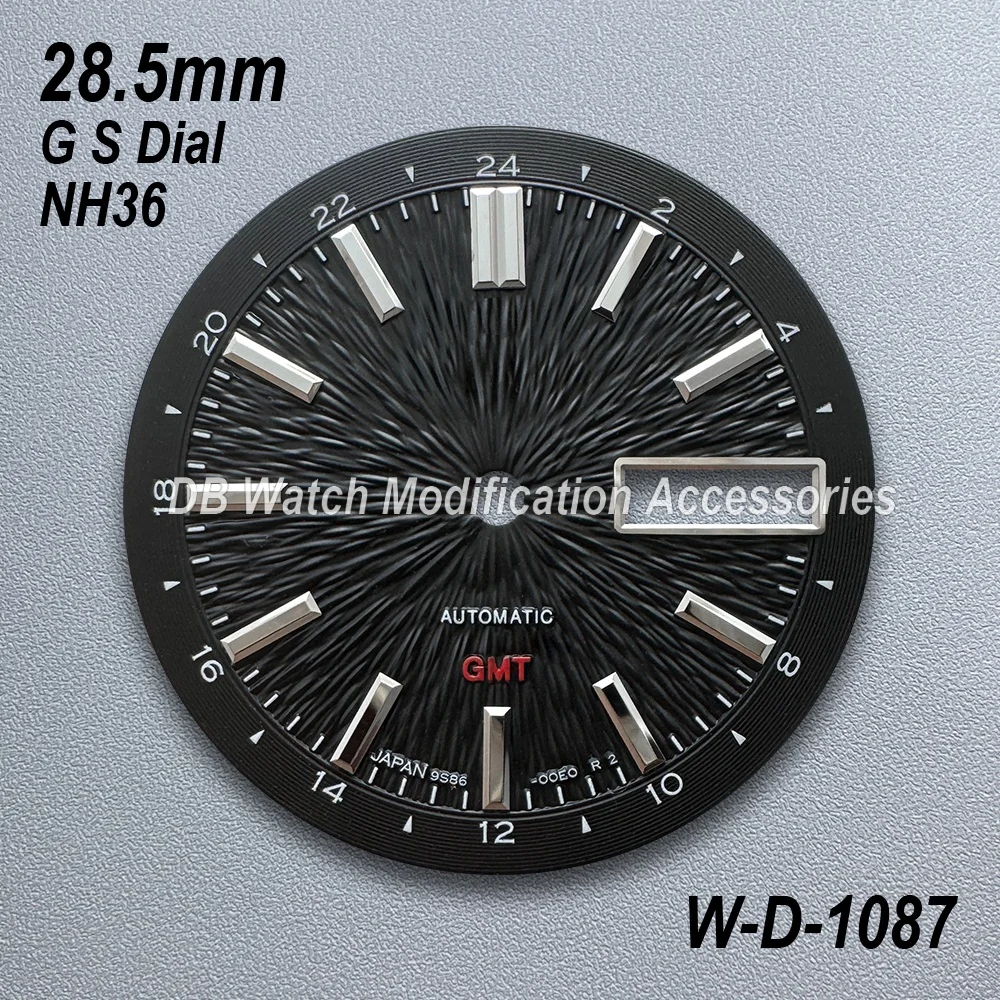 28.5mm/31mm/33mm G S Logo GMT Dial Sunburst/Matte For NH34/NH35/MH36 Movement High Quality Watch Modification Accessories
