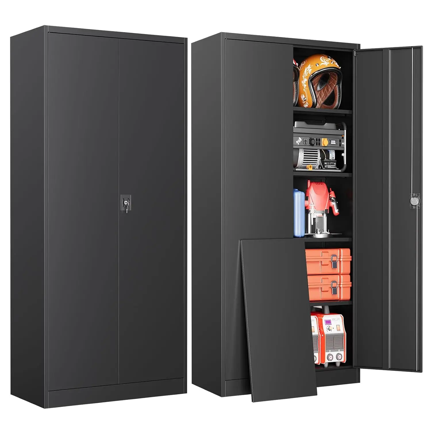 Metal Storage Cabinet with Lock, 72