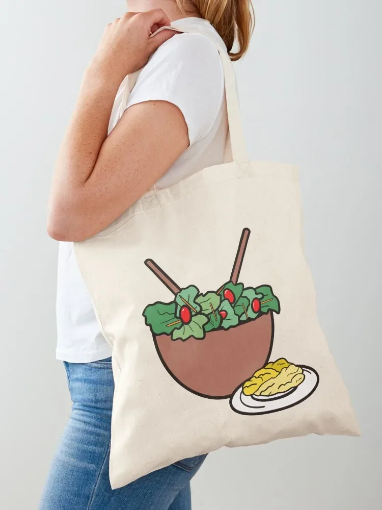 Tossed Salads and Scrambled Eggs Tote Bag shopping cart bags university shopper bag Fabric bag