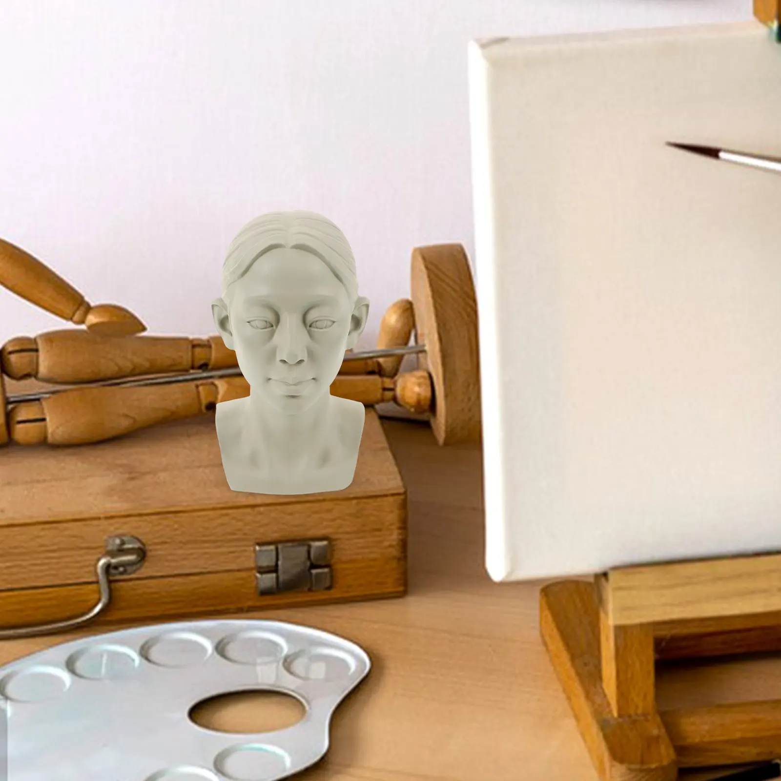 

Гипсовая портретная скульптура-бюст в классическом стиле, настольное украшение, устойчивая конструкция, реквизит для художественных эскизов, креативный домашний декор