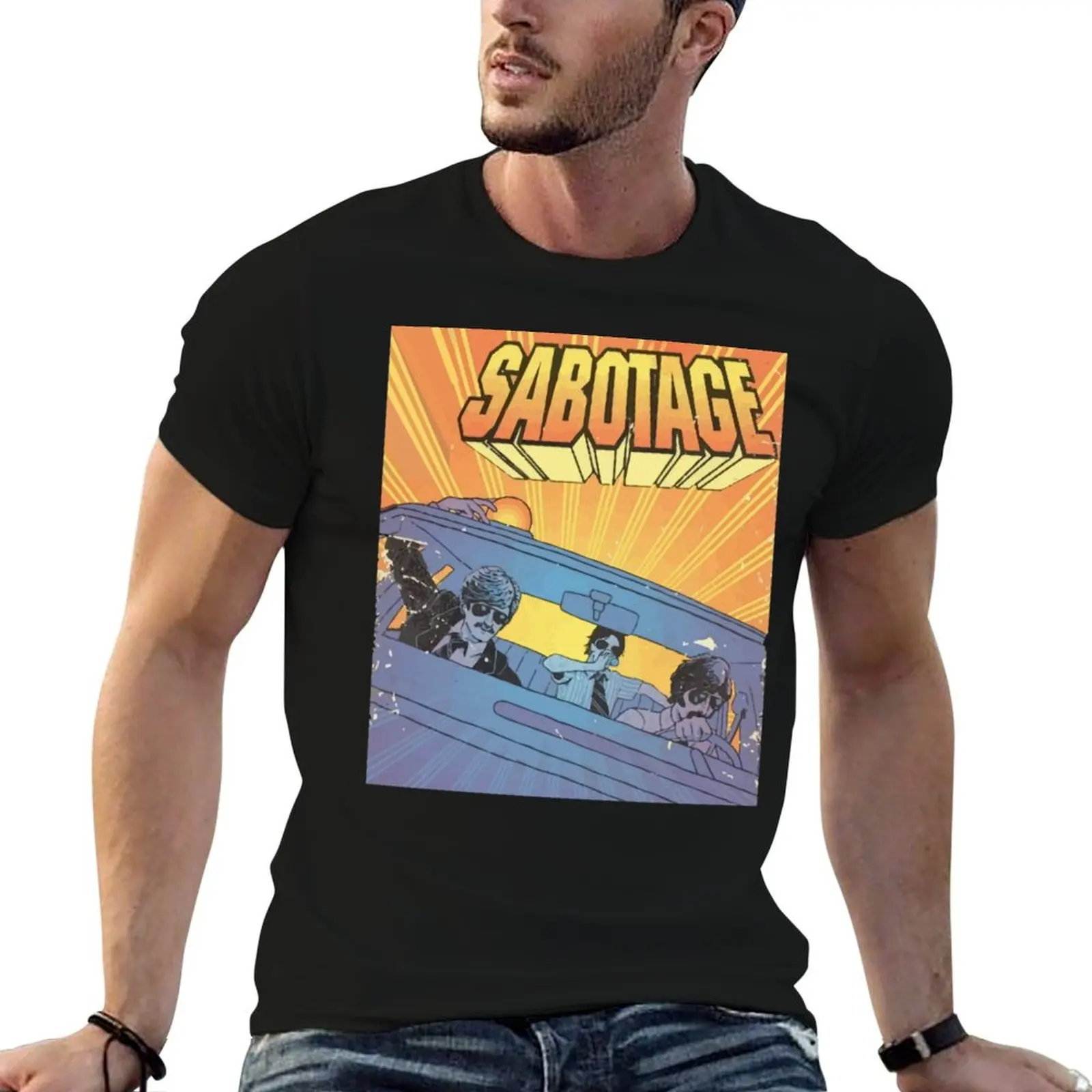

S.A.B.O.T.A.G.E T-Shirt cotton t shirt pack t shirts for man cotton soft t shirt personalised T-shirt