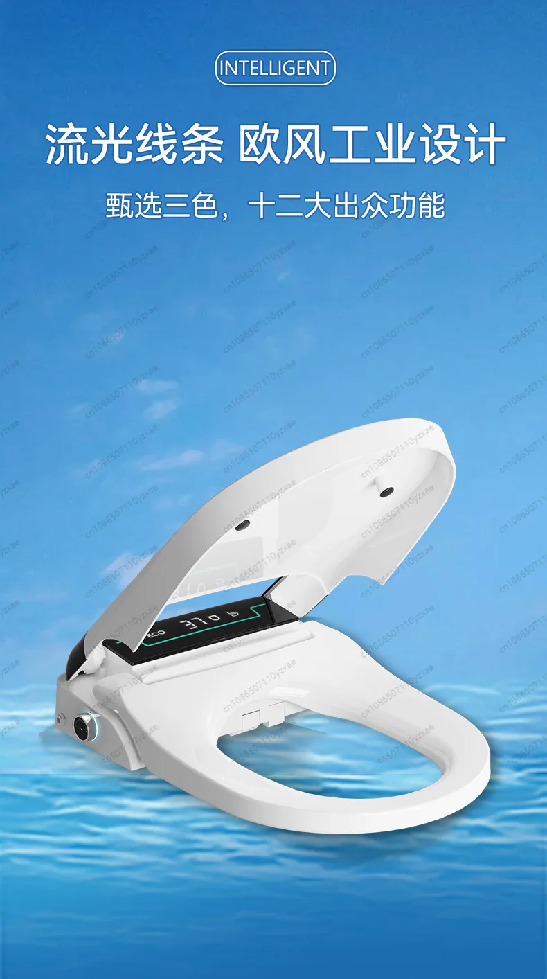 Home Use Constant Warm Toilet Seat, Multi-Level Heat Settings & Energy Saving, Soft Close PP Cover, Plug and Play Installation